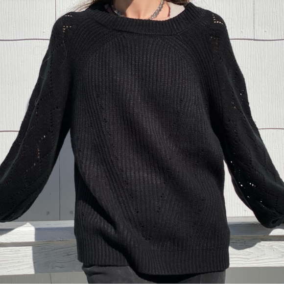Black Block Knit Sweater BCHESQ-251132 - McKinney main image 0